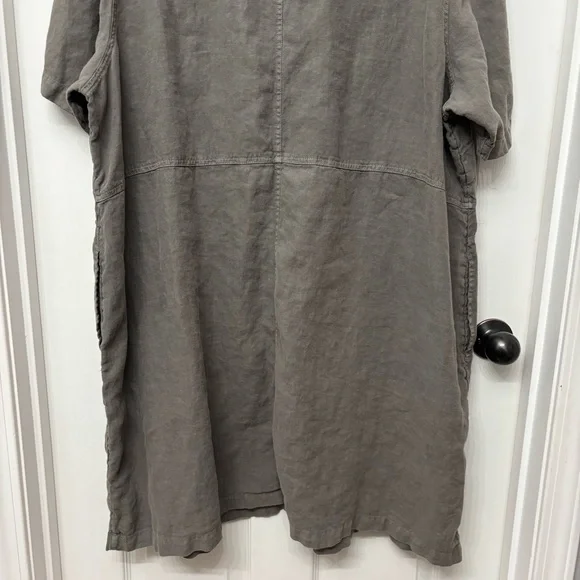 Gray Linen Shift Dress | Pure Jill 4X - Picture 10 of 11